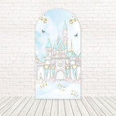 Toile de fond pour arche rêve royal château conte de fées pour célébration princesse