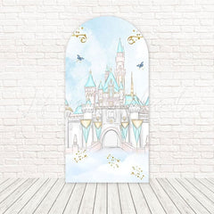 Toile de fond pour arche rêve royal château conte de fées pour célébration princesse