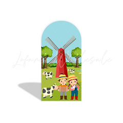 Housse pour arche thème ferme pour fête anniversaire