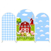 Toile de fond pour arche fête anniversaire ferme