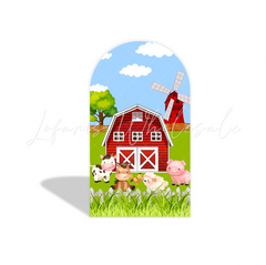 Toile de fond pour arche fête anniversaire ferme