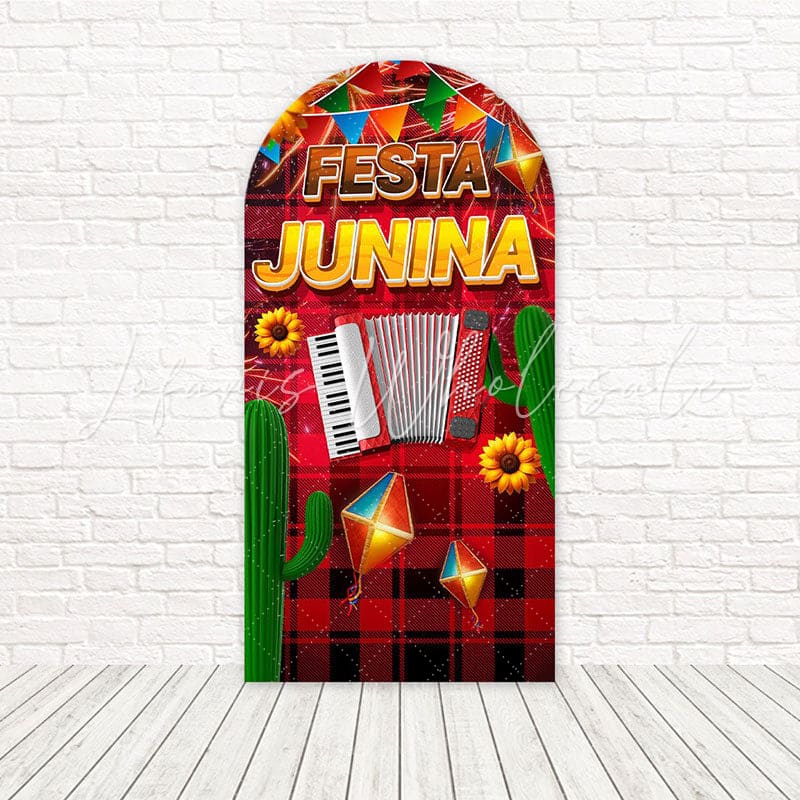 Toile de fond pour arche joie nourriture danse Festa Junina pour fête campagne brésilienne