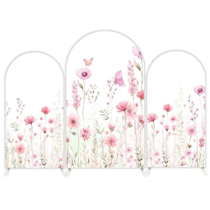 Toile de fond pour arche Joyeux Anniversaire fleur