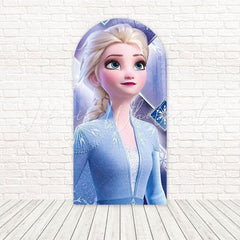 Toile de fond pour arche lueur neige Elsa La Reine des Neiges pour fête thème film magique