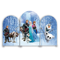 Couverture pour arche Joyeux Anniversaire thème La Reine des Neiges