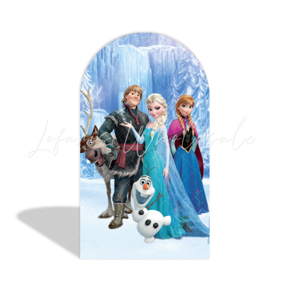 Couverture pour arche Joyeux Anniversaire thème La Reine des Neiges