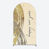 Toile de fond pour arche or et noir pour célébration Nouvel An