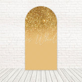 Toile de fond pour arche brillance élégante paillettes or pour décor fête glamour