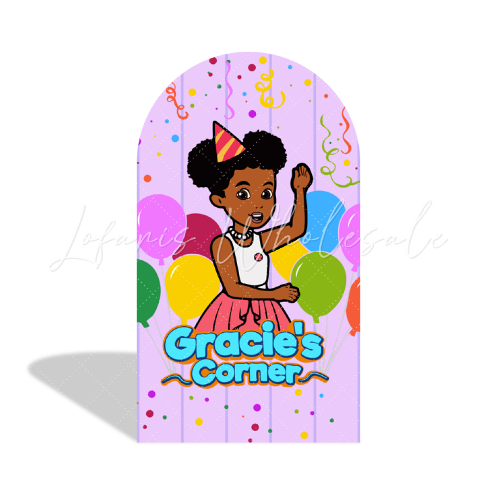 Toile de fond pour arche fête anniversaire Gracie's Corner