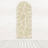 Toile de fond pour arche fête thème décoratif stylé imprimé vache gris