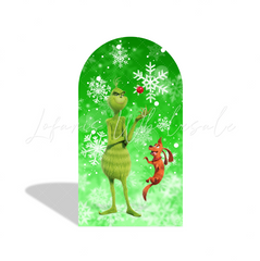 Toile de fond pour arche Joyeux Anniversaire dessin animé Le Grinch