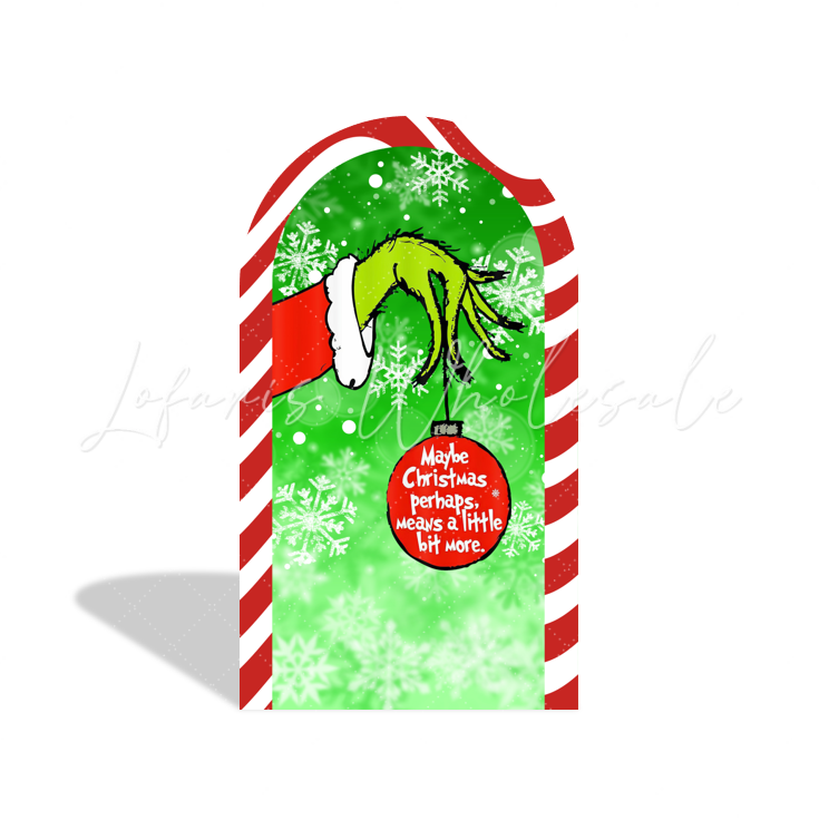 Toile de fond pour arche Joyeux Anniversaire dessin animé Le Grinch