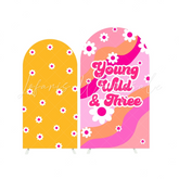 Toile de fond pour arche fête anniversaire Groovy Three