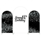 Toile de fond pour arche fête Joyeux 60e Anniversaire