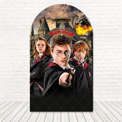 Toile de fond pour arche thème magique Harry Potter pour décor événement sorciers