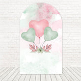Toile de fond pour arche ballons cœur révélation genre pour ensemble célébration