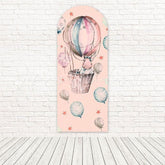 Toile de fond pour arche thème adorable mignon Baby Shower ballon hippopotame