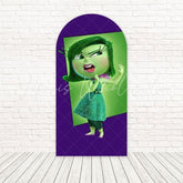 Toile de fond pour arche fun Dégoût vert Vice-Versa pour fêtes thème film