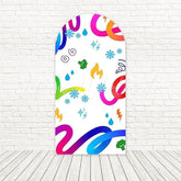 Toile de fond pour arche émotions audacieuses lignes Vice-Versa pour ambiance événement fun