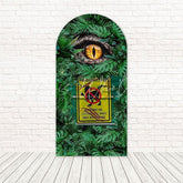 Toile de fond pour arche œil dinosaure Jurassic Park jungle pour événements sauvages