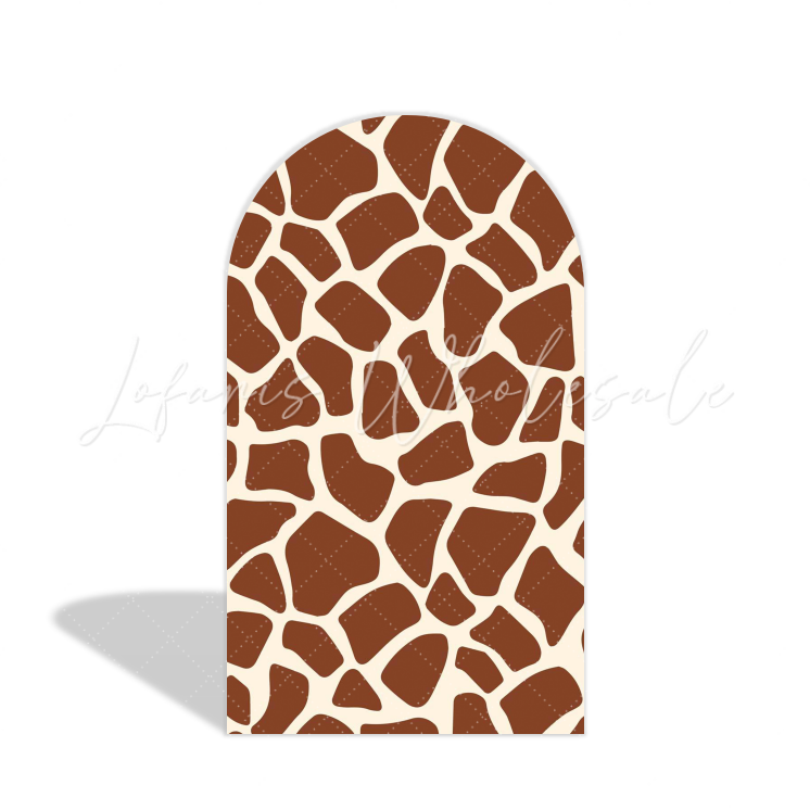 Toile de fond pour arche Joyeux Anniversaire thème animaux jungle safari