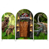 Toile de fond pour arche fête anniversaire Jurassic World Park