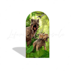 Toile de fond pour arche fête anniversaire Jurassic World Park
