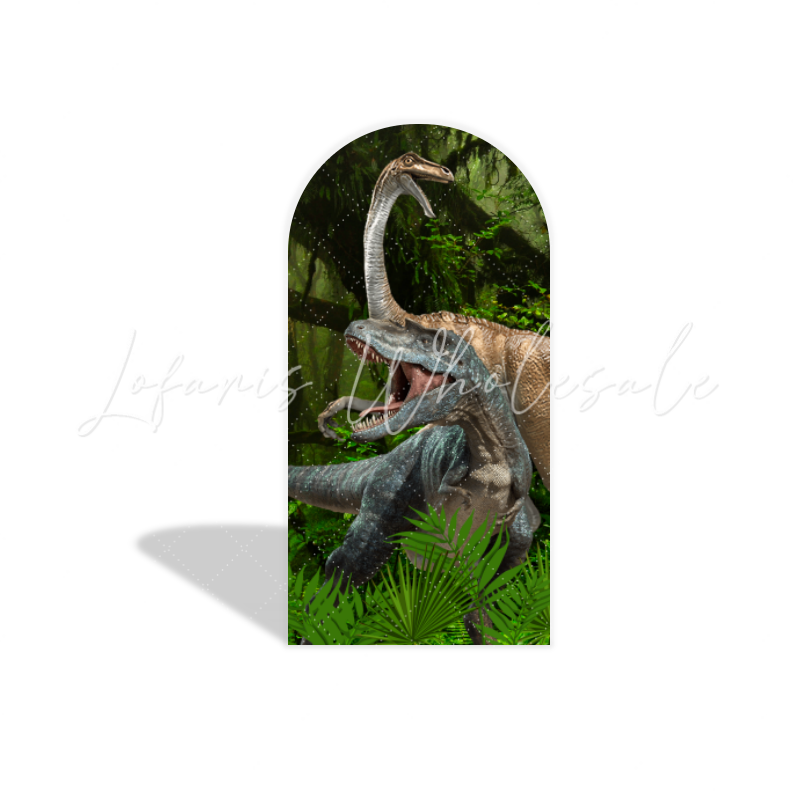 Toile de fond pour arche fête anniversaire Jurassic World Park
