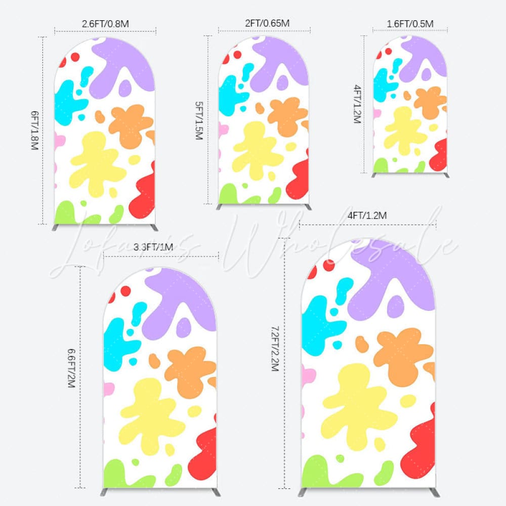 Toile de fond pour arche thème maternelle pour style fête école