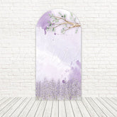 Toile de fond pour arche floraison calme jardin lavande pour événement extérieur paisible