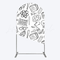 Toile de fond pour arche thème apprentissage pour décoration fête enfants