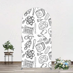 Toile de fond pour arche thème apprentissage pour décoration fête enfants