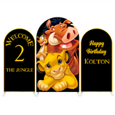 Housse pour arche fête anniversaire Baby Shower Le Roi Lion