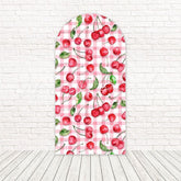 Toile de fond pour arche écossais petite cerise pour événements fête doux et ludiques