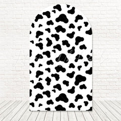 Toile de fond pour arche style imprimé vache petite ferme pour jour fête animaux
