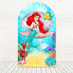 Toile de fond pour arche éclat océan Petite Sirène pour fête sous-marine