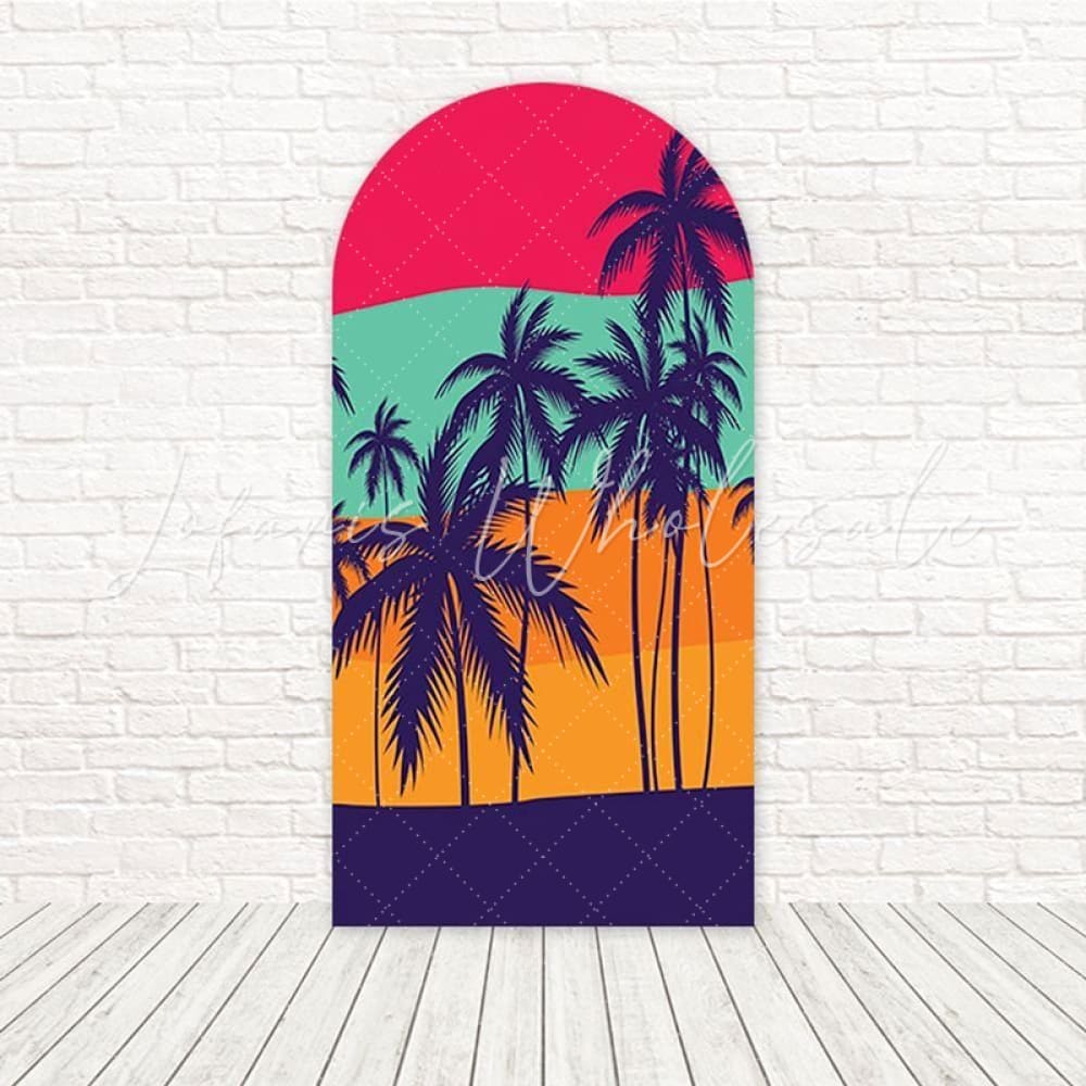 Toile de fond pour arche lueur dorée petit coucher de soleil pour scène fête jardin chaleureuse