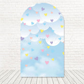 Toile de fond pour arche douche amour pluie romantique pour fête couple