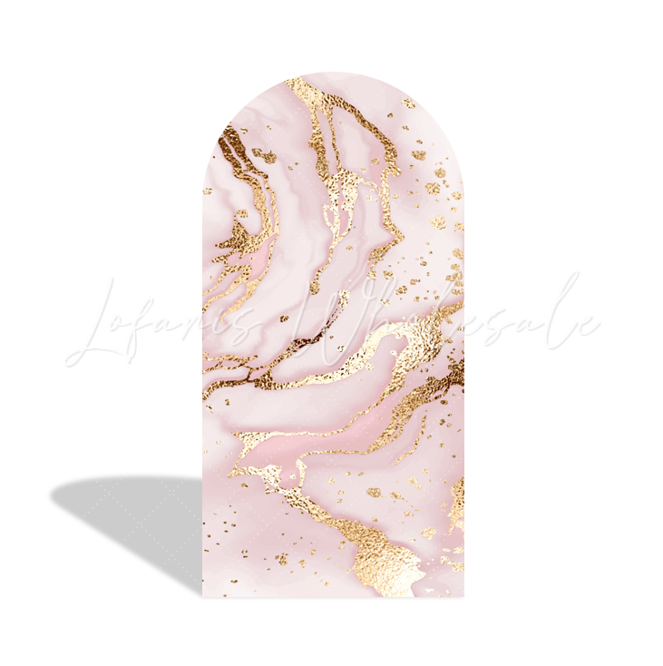 Toile de fond pour arche Joyeux Anniversaire marbre