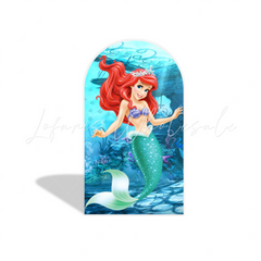 Toile de fond pour arche fête anniversaire Sirène