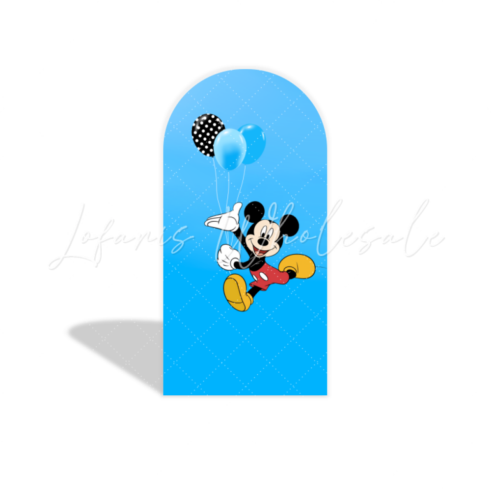 Toile de fond pour arche fête anniversaire thème Mickey
