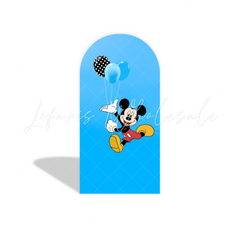 Toile de fond pour arche fête anniversaire thème Mickey