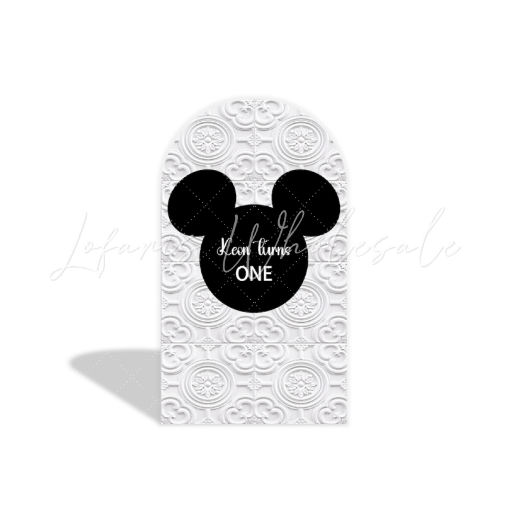 Toile de fond pour arche fête anniversaire thème Mickey