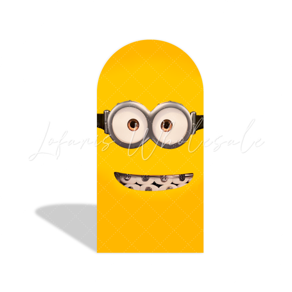 Toile de fond pour arche Joyeux Anniversaire thème Les Minions