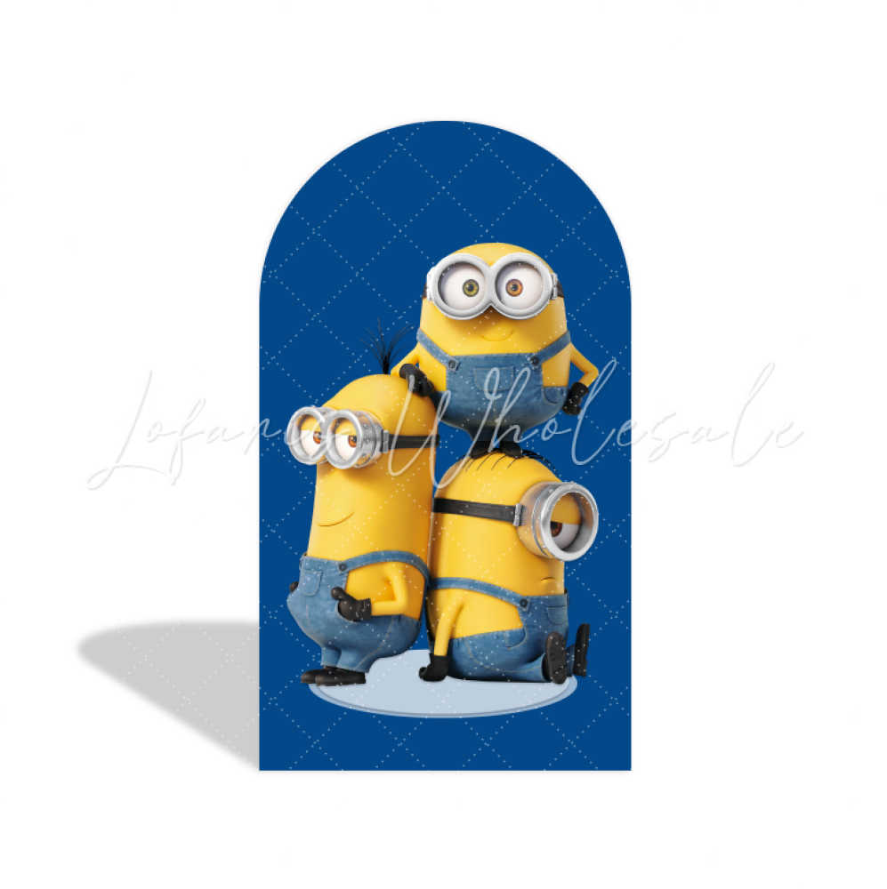 Toile de fond pour arche Joyeux Anniversaire thème Les Minions