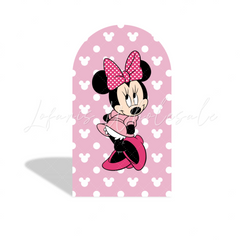 Toile de fond pour arche Joyeux Anniversaire thème Minnie