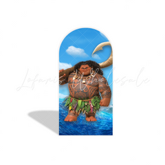 Housse pour arche thème Vaiana pour fête anniversaire