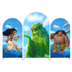 Housse pour arche thème Vaiana pour fête anniversaire