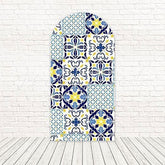 Toile de fond pour arche citron méditerranéen marocain pour célébrations vibrantes