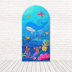 Toile de fond pour arche enfants baleine Mundo Bita sous l'océan pour événements fun